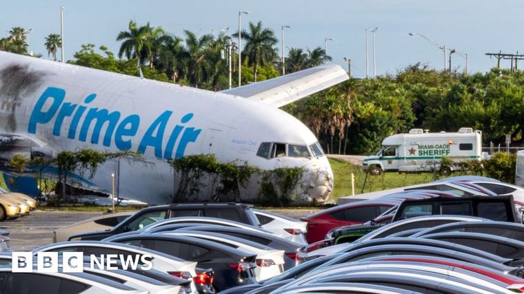 Investigators begin work on why cargo plane overran Miami runway